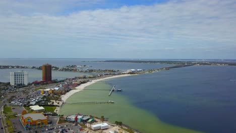 drone flight over pensacola beach-2