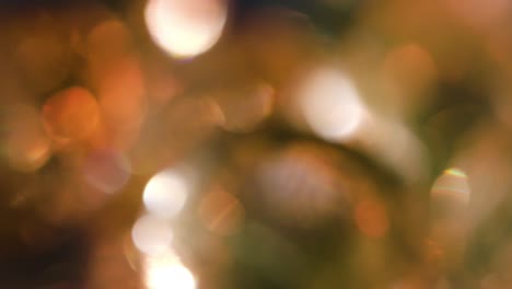 la rotación de los círculos bokeh en el sentido de las agujas del reloj