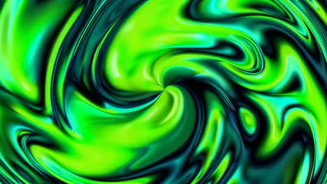 abstract green and teal swirling liquid metal background