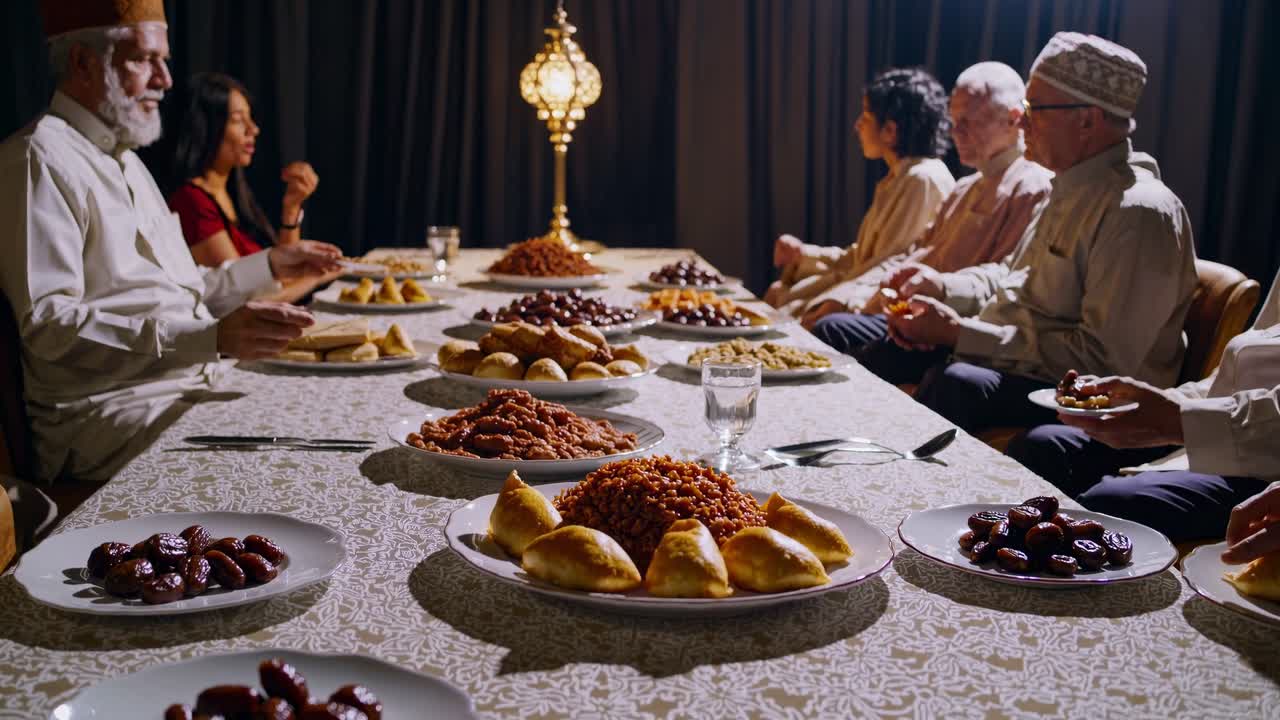 celebración de la cena familiar
