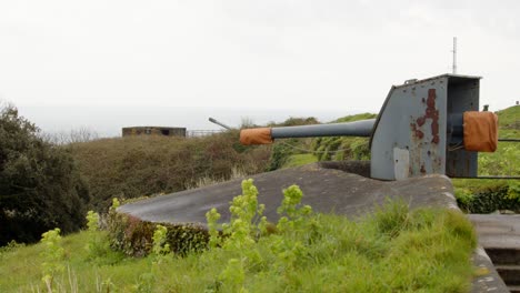 defensas marítimas militares en la cabeza de pendennis