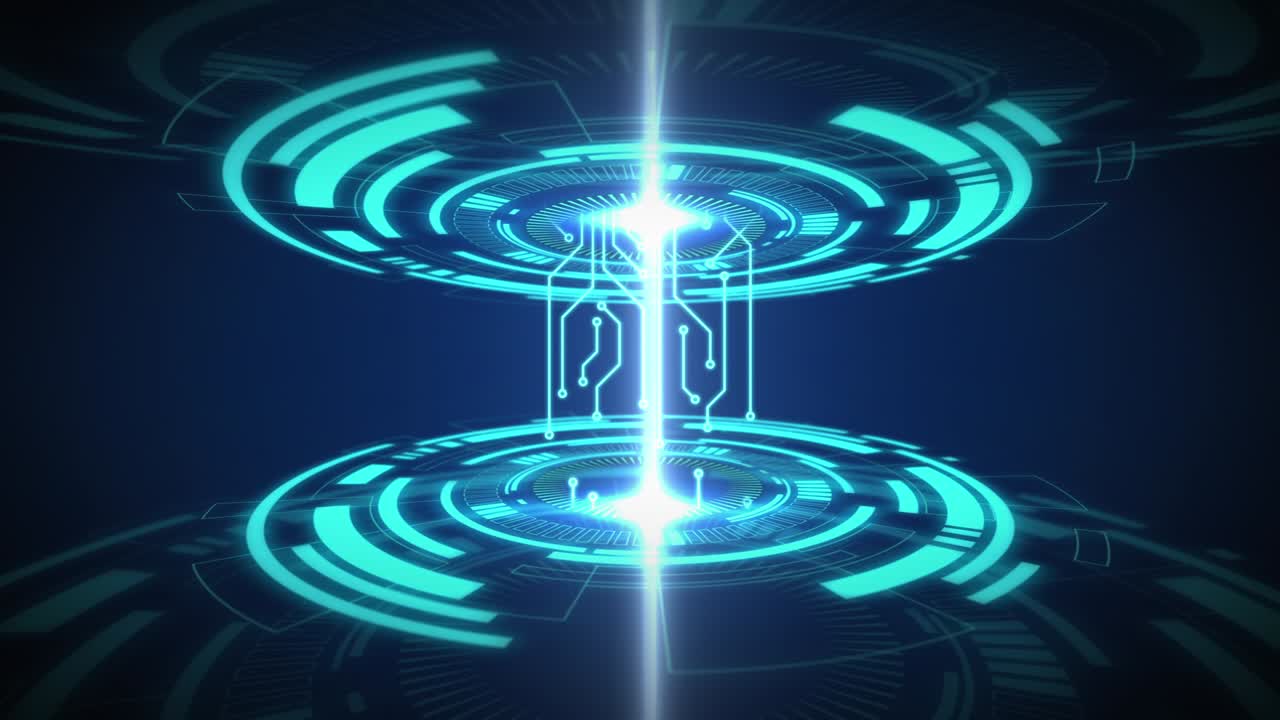 기술 배경, 추상적인 sf 배경