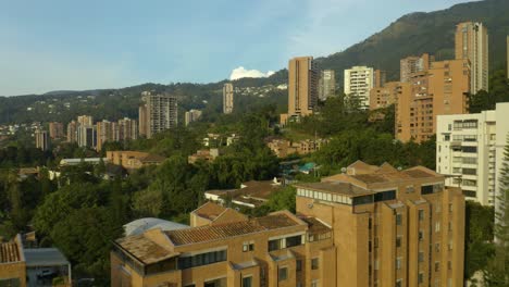 Low-Aerial-Flight-Over-Condo-Buildings-in-Colombia