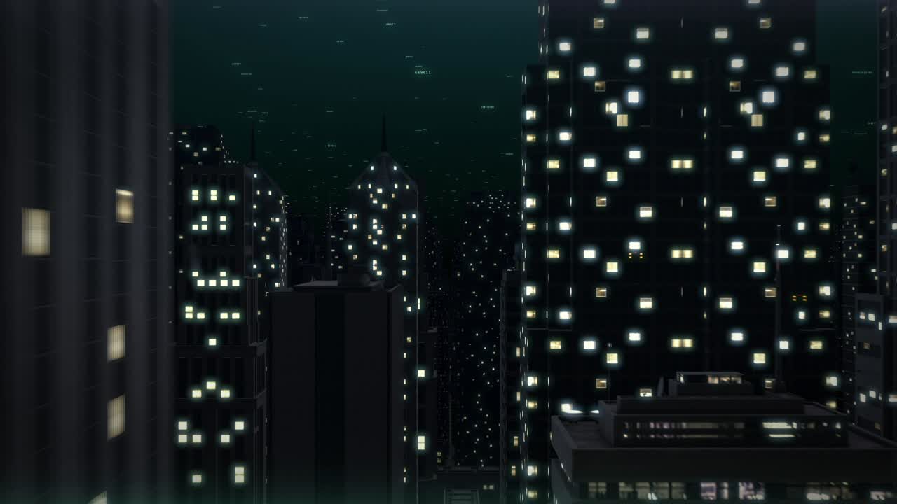 paisaje urbano en la noche