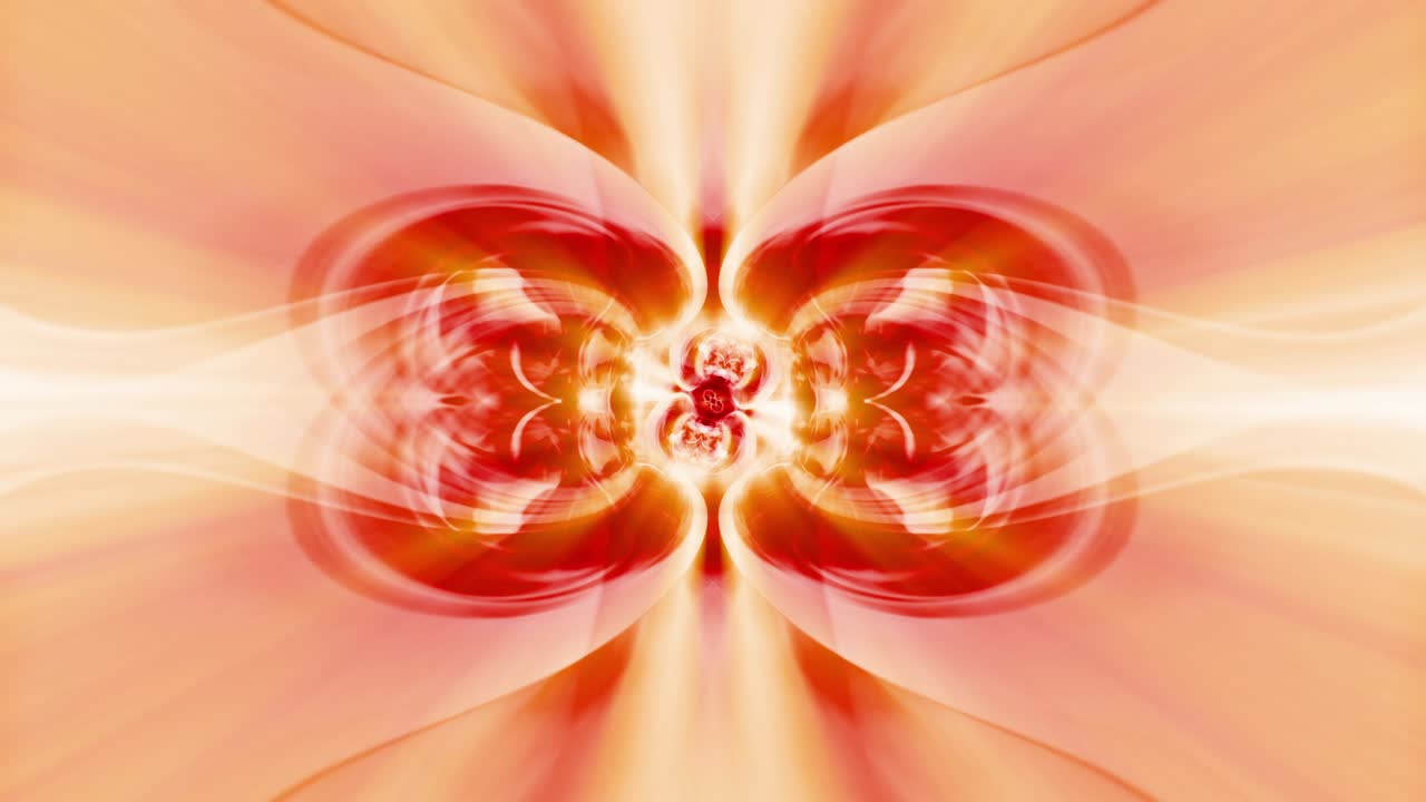 Abstract energy wave vj loop background. 4K seamless loop colorful kaleidoscopic iridescent beams. Geometric ornament background for TV show intro, psychedelic hypnotic rhythm, music event stage show.