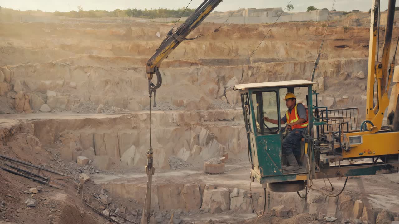 Quarry mining operation