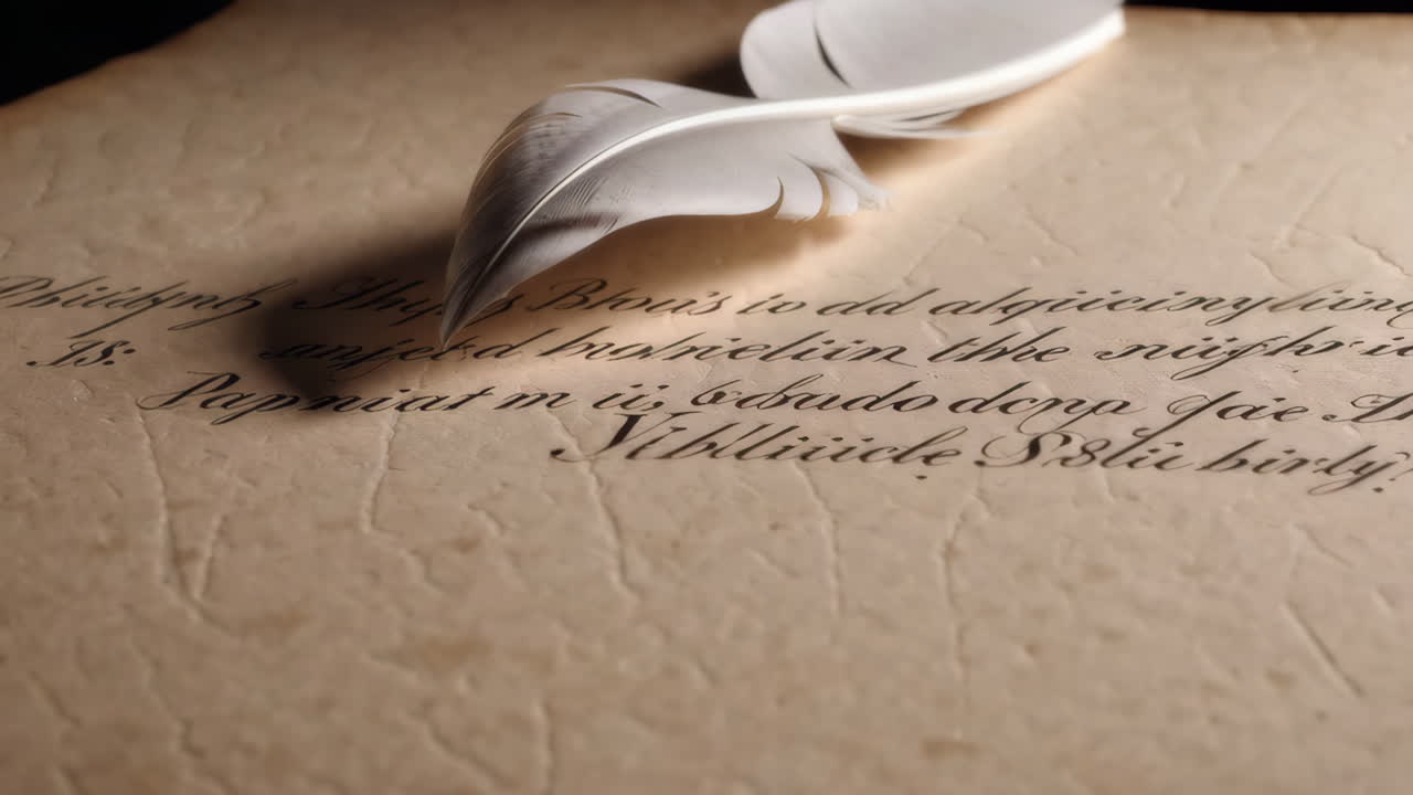 털 털 을 가진 고대 문서