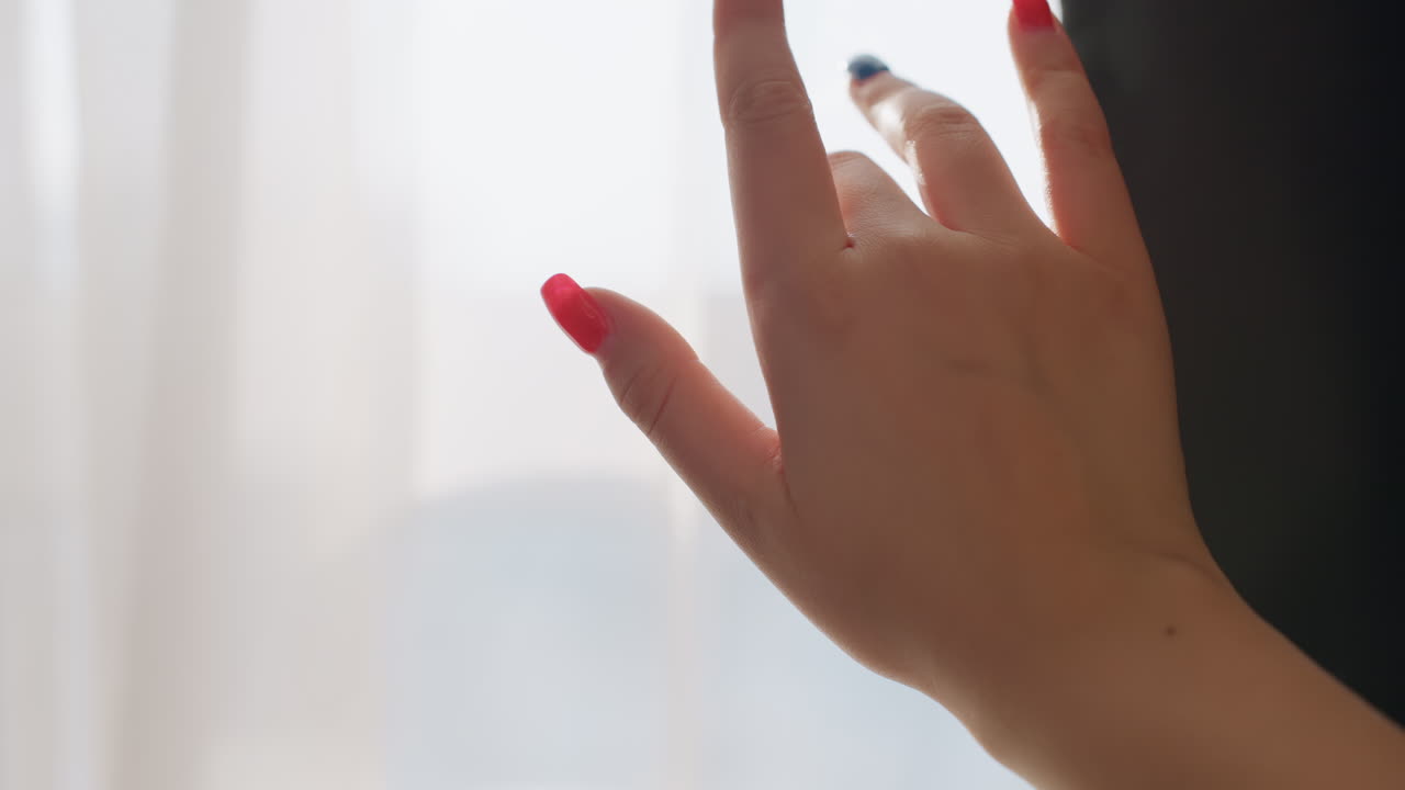 Colorful Hand Presentation, Vivid Hand Showcase Highlighting Elegantly Decorated Tulipcolored Nails, Bright And Lively Hand Presentation Emphasizing Beauty Of Colorfully Painted Fingernails