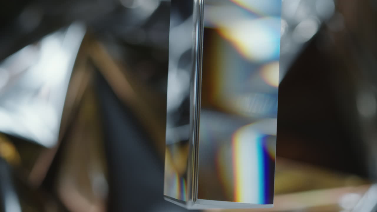 Abstract Background with Hanging Glass Prism