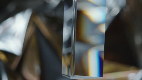 abstract background with hanging glass prism