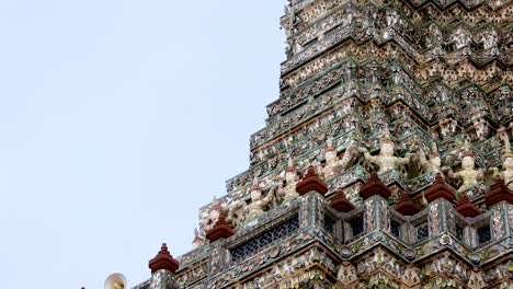 detailed view of wat arun's ornate pagoda