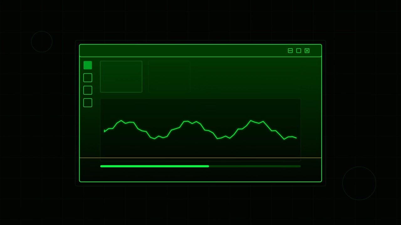 Digital Interface Displaying Real-Time Data Line Graph