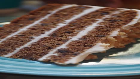 a slice of carrot cake