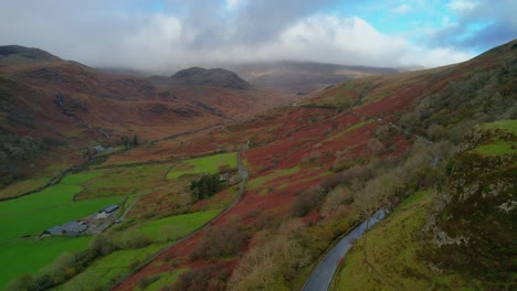 A498-Straße-Am-Aussichtspunkt-Snowdon-In-Wales,-Großbritannien