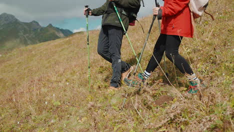 hikers on a mountain path