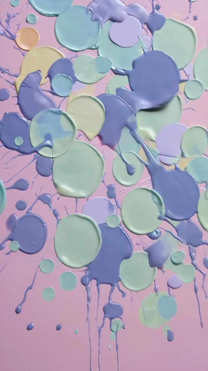 pintura abstracta en progreso