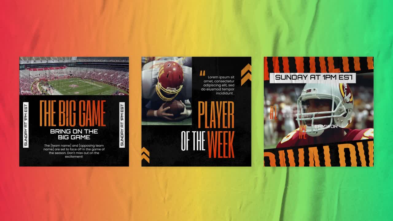 Football Game and Player Highlights