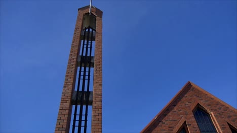 shot of religious chapel or funeral home for funeral service