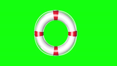 8 animations 3d life buoy ring green screen