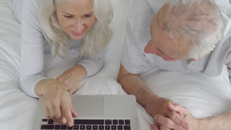 senior couple at home