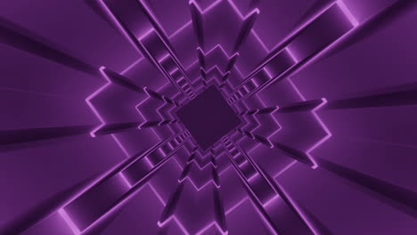 túnel geométrico púrpura abstracto