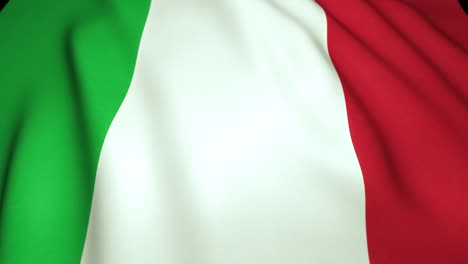 waving realistic italy flag in 4k , loop animation