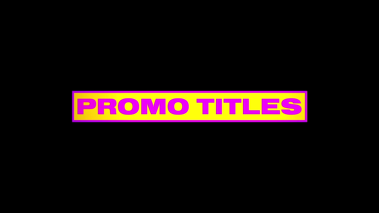 Minimalist Foldout Text Animation for Promotional Titles
