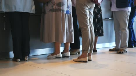 People in line