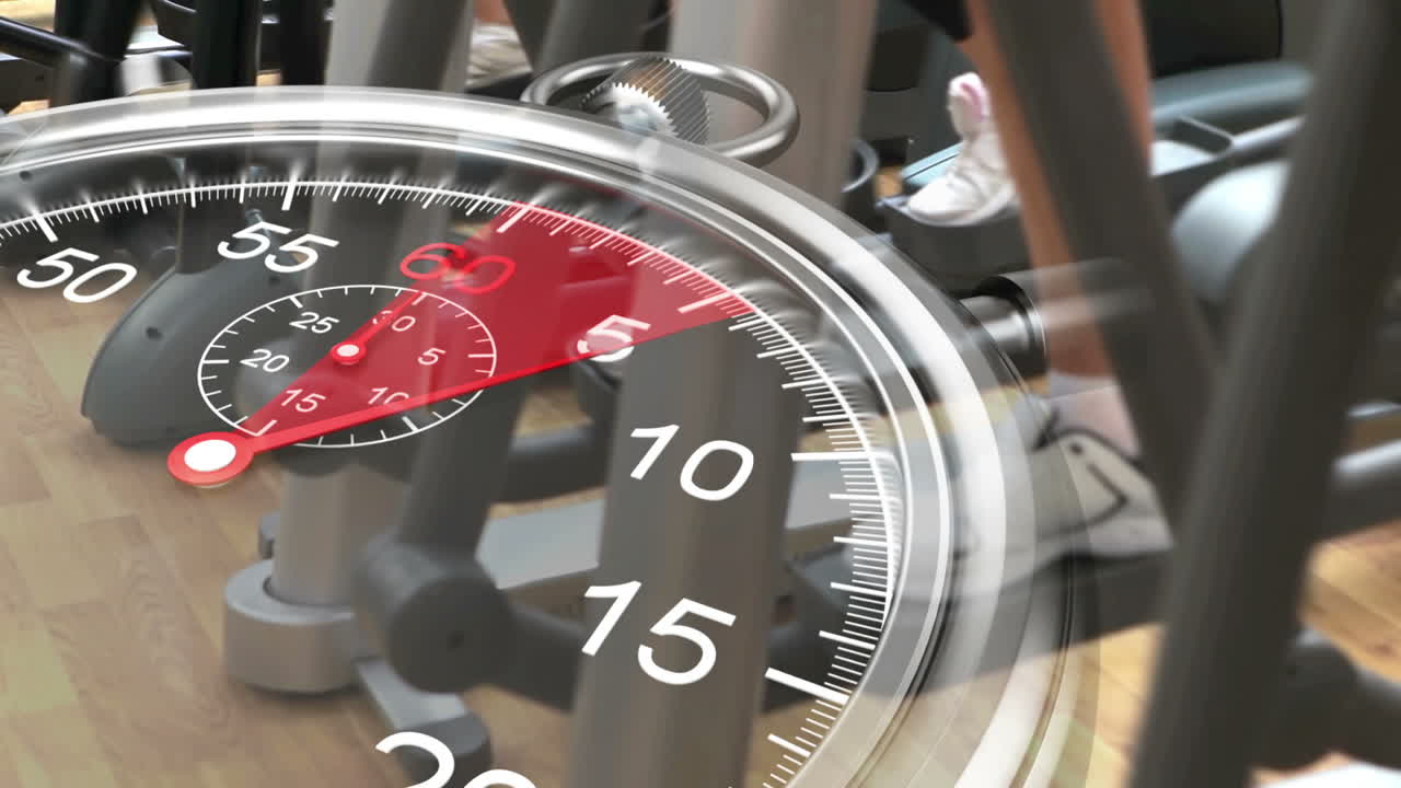 체육관에서 크로스 트레이너에 대한 스워치 그래픽