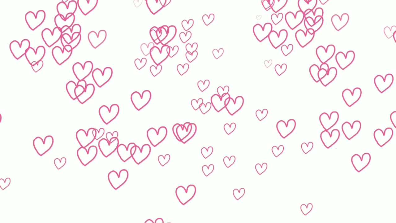Simbolo d'amore a forma di cuore rosa magenta colorato, animazione a cartone animato su sfondo bianco. Sfondo a tema innamoramento e San Valentino. Chroma key 4k.