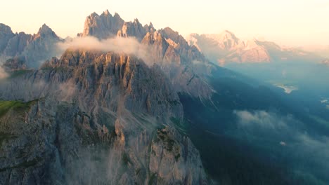 national nature park tre cime in the dolomites alps. beautiful nature of italy.