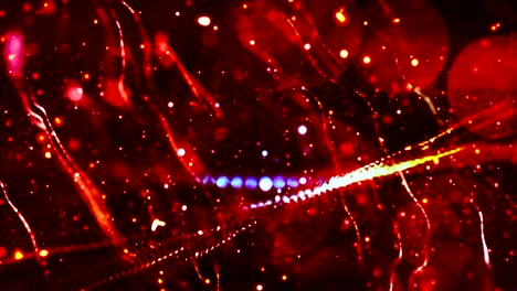 animación de fondo de partículas abstractas de 4k