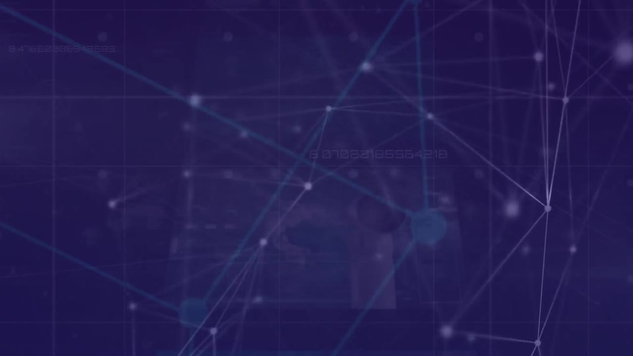 animación de la red de conexiones a través del procesamiento de datos