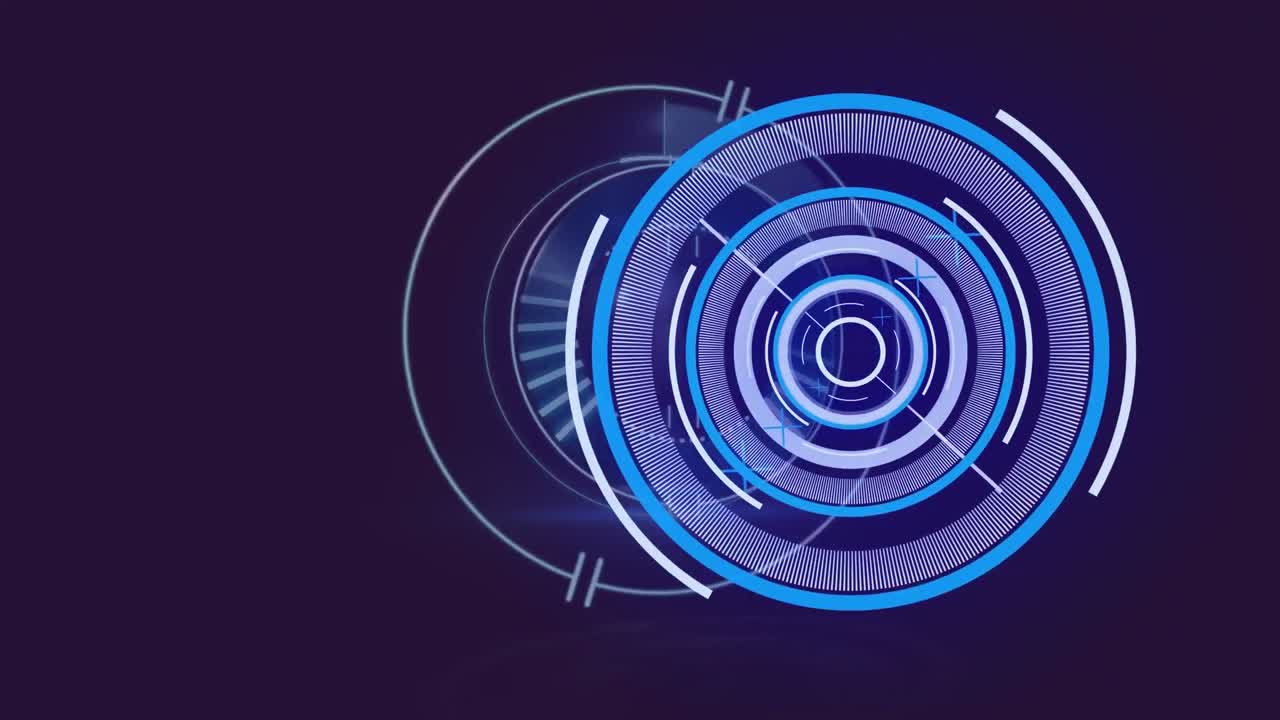 animación del alcance de la exploración sobre un fondo oscuro