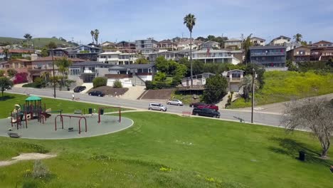 Slow-motion-empty-playground-during-Corona-pandemic