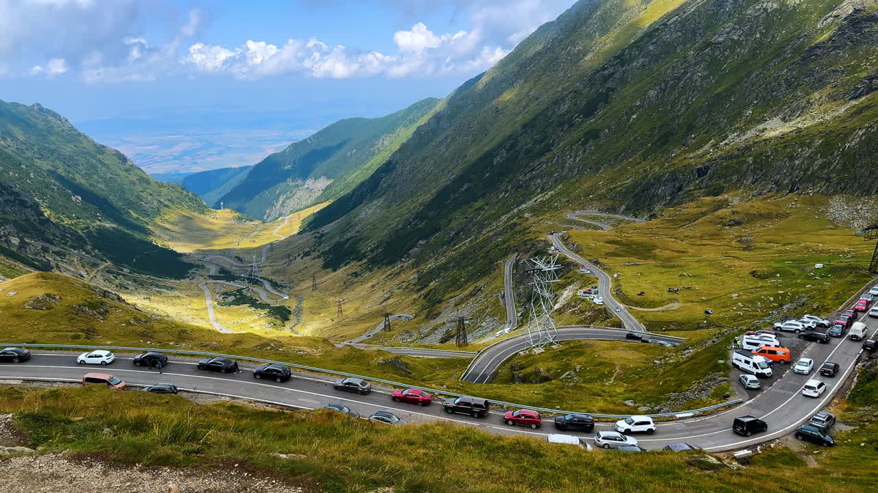 Mountain serpentine road of Transfagarasan in the Carpathian mountains. Mountain serpentine road of Transfagarasan in the Carpathian mountains