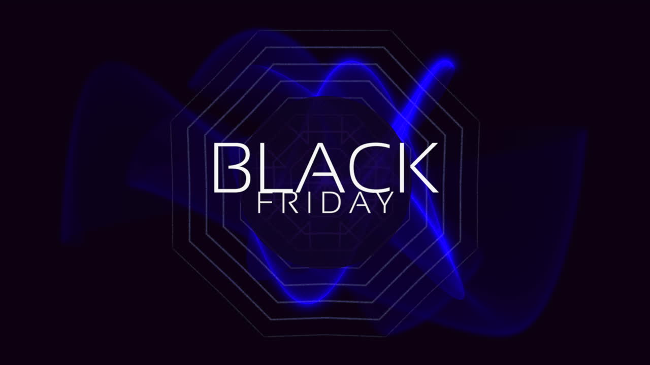 네온 블루 웨이브와 블랙 프라이데이