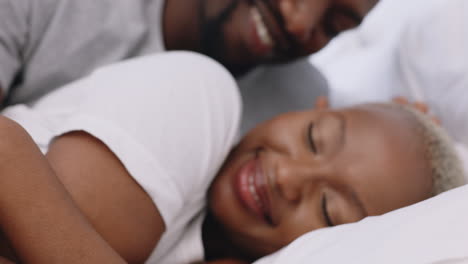 Marriage,-love-and-black-couple-sleeping-in-bed
