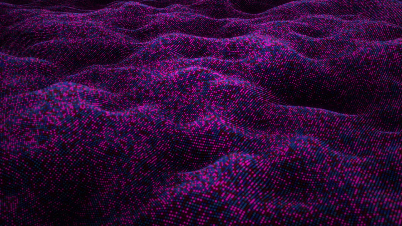 patrón de onda con puntos púrpura y rosa abstractos