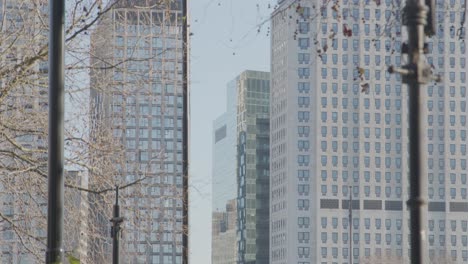 tall skyscrapers rise in the heart of london.