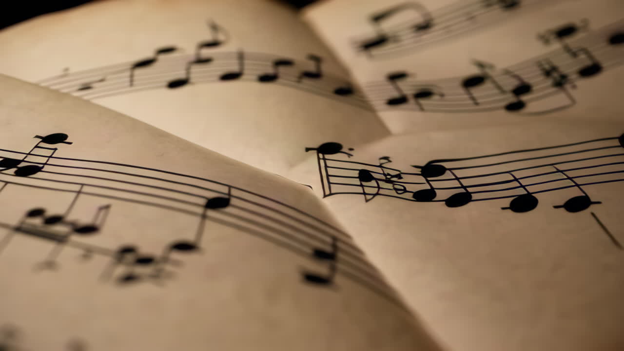 빈티지 노트 음악