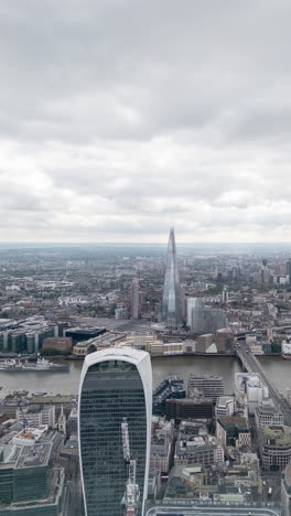 timelapse of the london eye millennium wheel and skyline of london