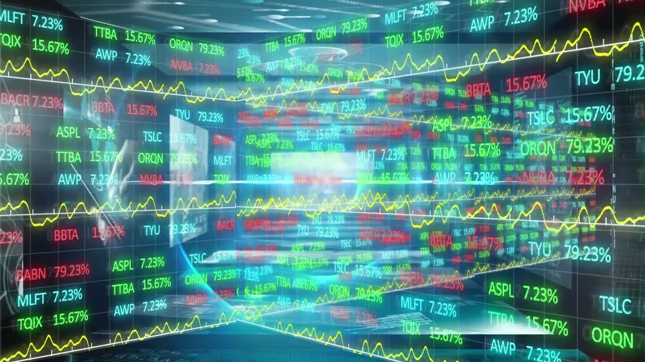 범위 스캐닝으로 금융 데이터 처리의 애니메이션