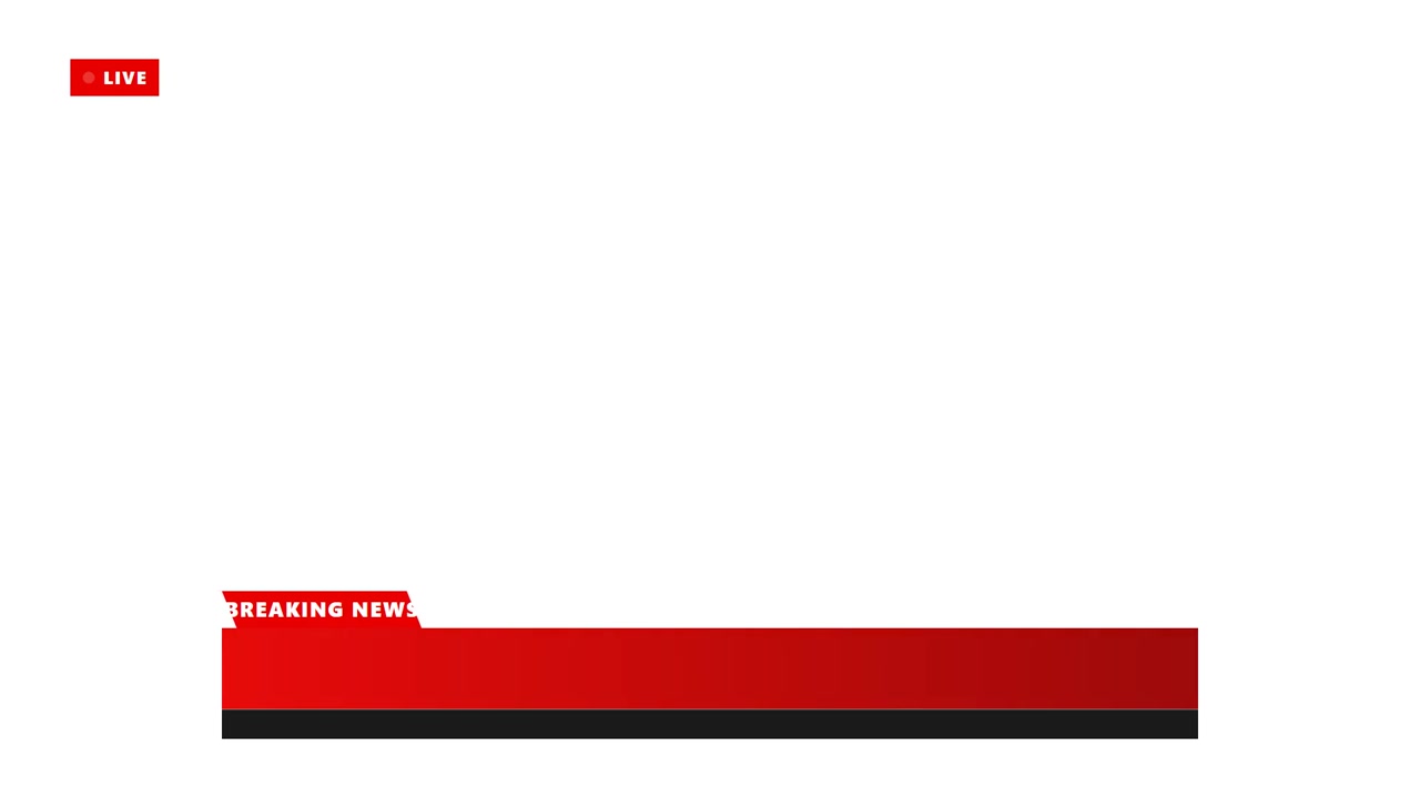 Breaking News-grafikoverlejring med live-indikator