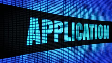 application display on led screen