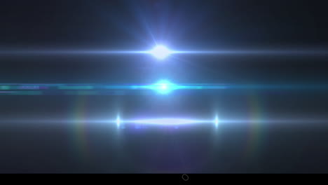 animación de luces brillantes que se mueven sobre un fondo azul