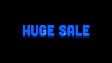 huge sale advertisement with paint design