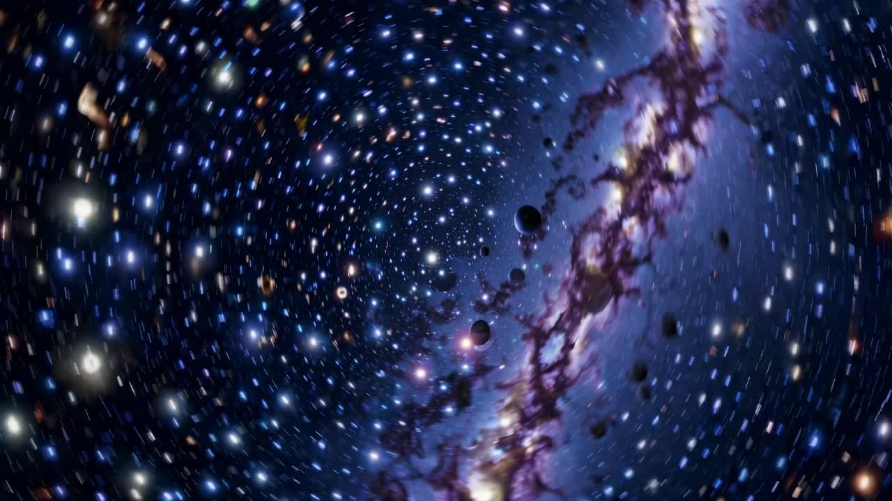 Cosmic Tunnel Through Space and Galaxies