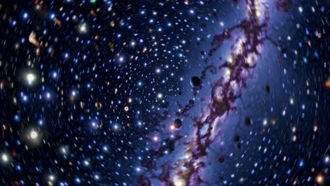 cosmic tunnel through space and galaxies