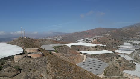 beautiful aerial capture of almería, a zone in spain with a lot of greenhouses